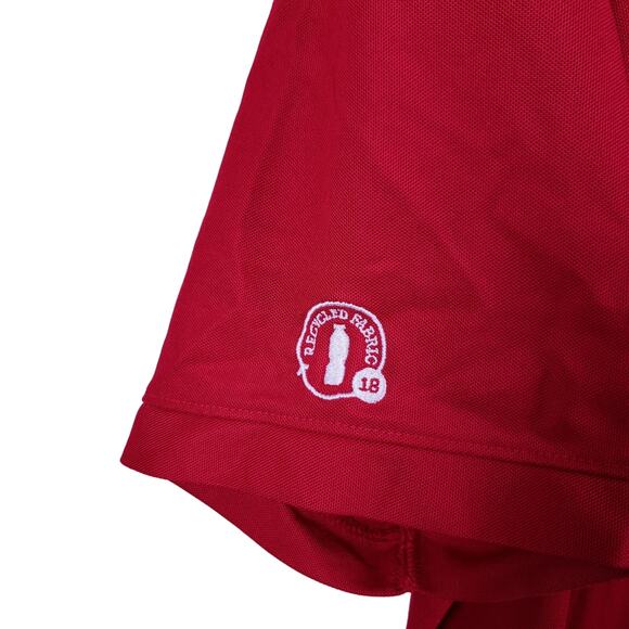 Chick-fil-A Unisex Short Sleeve Polo Shirt XL Red OOBE Team Style Uniform Work - Picture 7 of 13